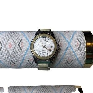 Studio Time Women's  Watch Mother of Pearl Band New Battery STD3123W